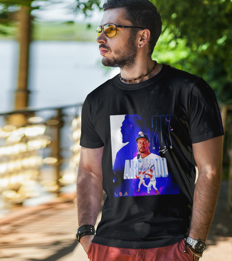 Nolan Arenado 2K Hits Retro Baseball Milestone Celebration T-Shirt