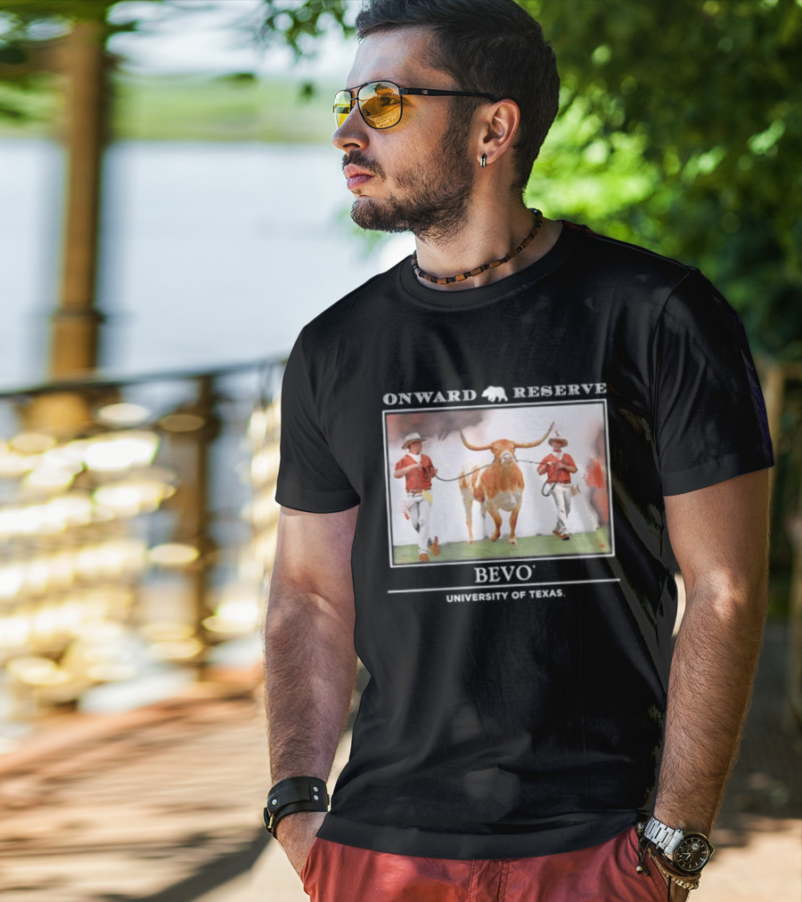 Onward Reserve Bevo University Of Texas Longhorns Football Celebration T-Shirt