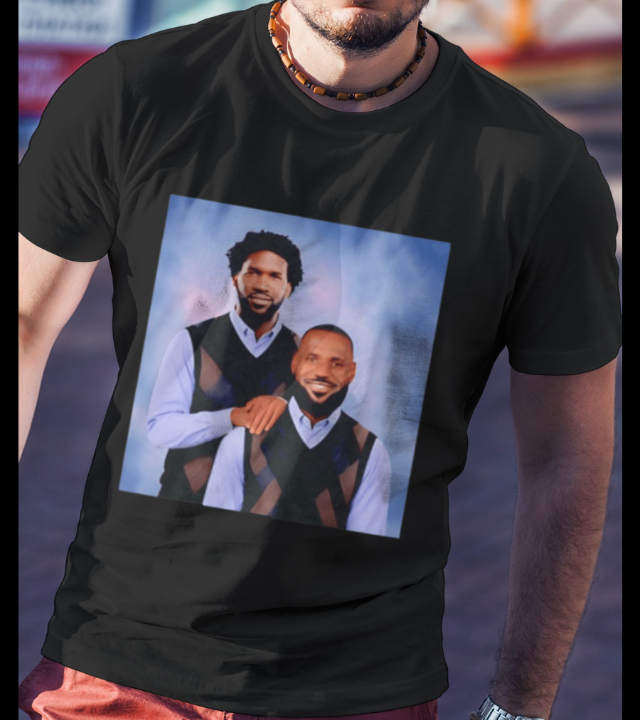 Philadelphia 76ers Lebron James Joel Embiid Step Brothers T-Shirt