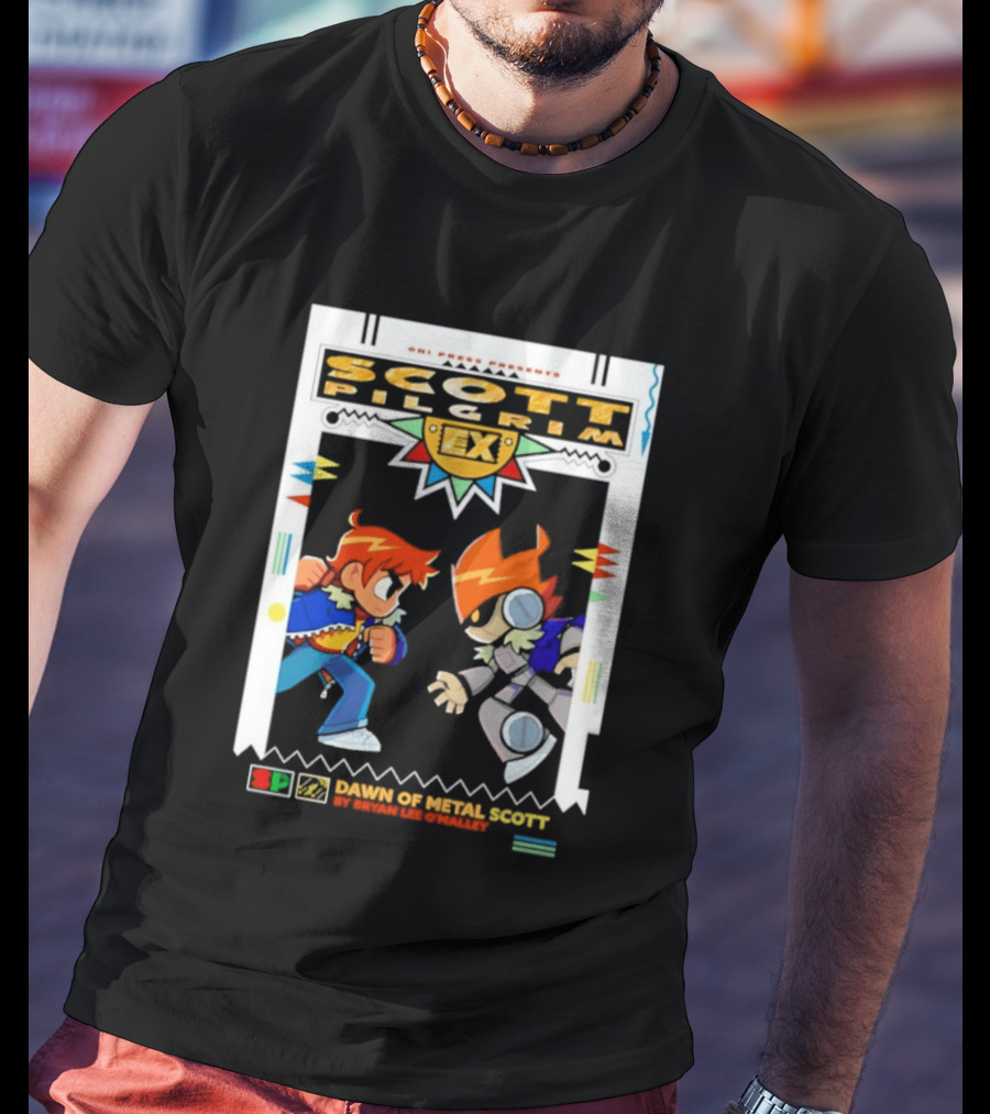 Scott Pilgrim Oni Press Bryan Lee O'Malley Damns Of Nega Scott T-Shirt
