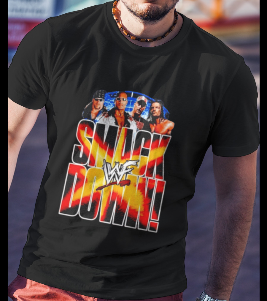 WWF SmackDown The Undertaker The Rock Stone Cold Steve Austin Triple H T-Shirt