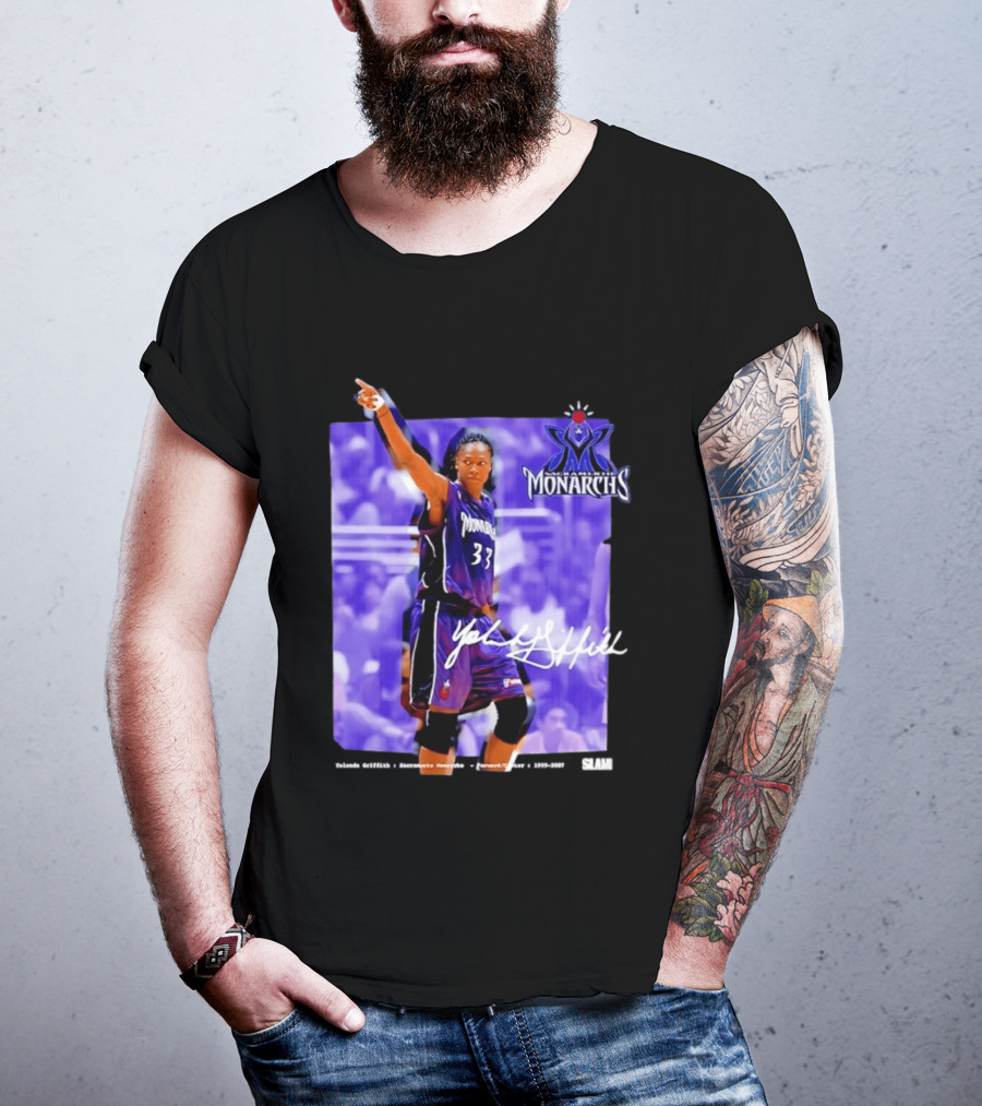 WNBA Yolanda Griffith 33 Sacramento Monarchs Basketball Legends T-Shirt