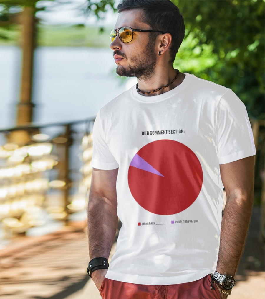 Our Comment Section Bring Back Purple Bag Haters Chart T-Shirt