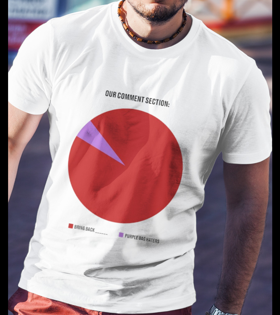 Our Comment Section Bring Back Purple Bag Haters Chart T-Shirt