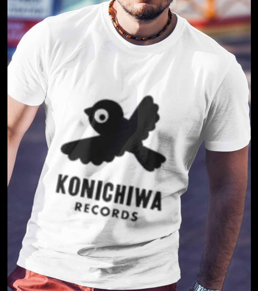 Konichiwa Records Black Bird Icon Gray Robyn Store T-Shirt