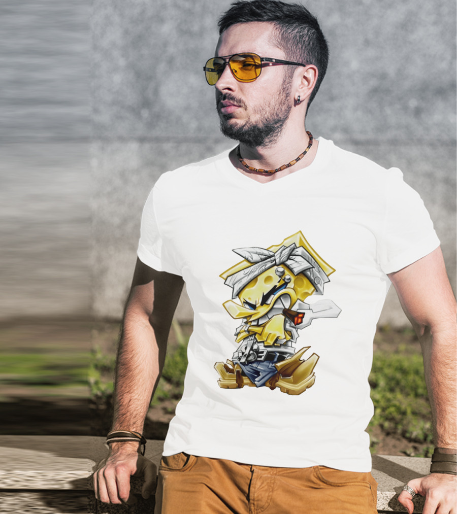 Sponge Squarepants Gangster Bandana Style Graffiti T-Shirt