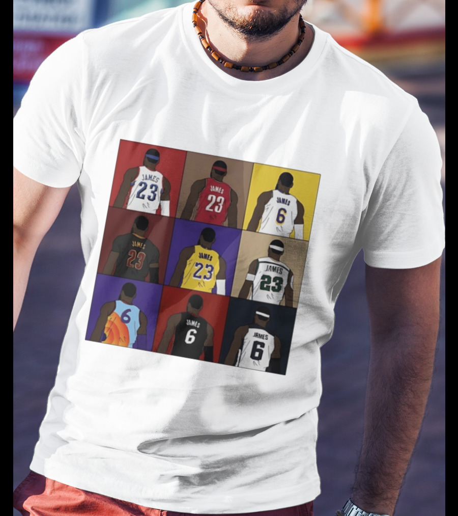 LeBron James Each Team History Philadelphia 76ers NBA 2026 T-Shirt