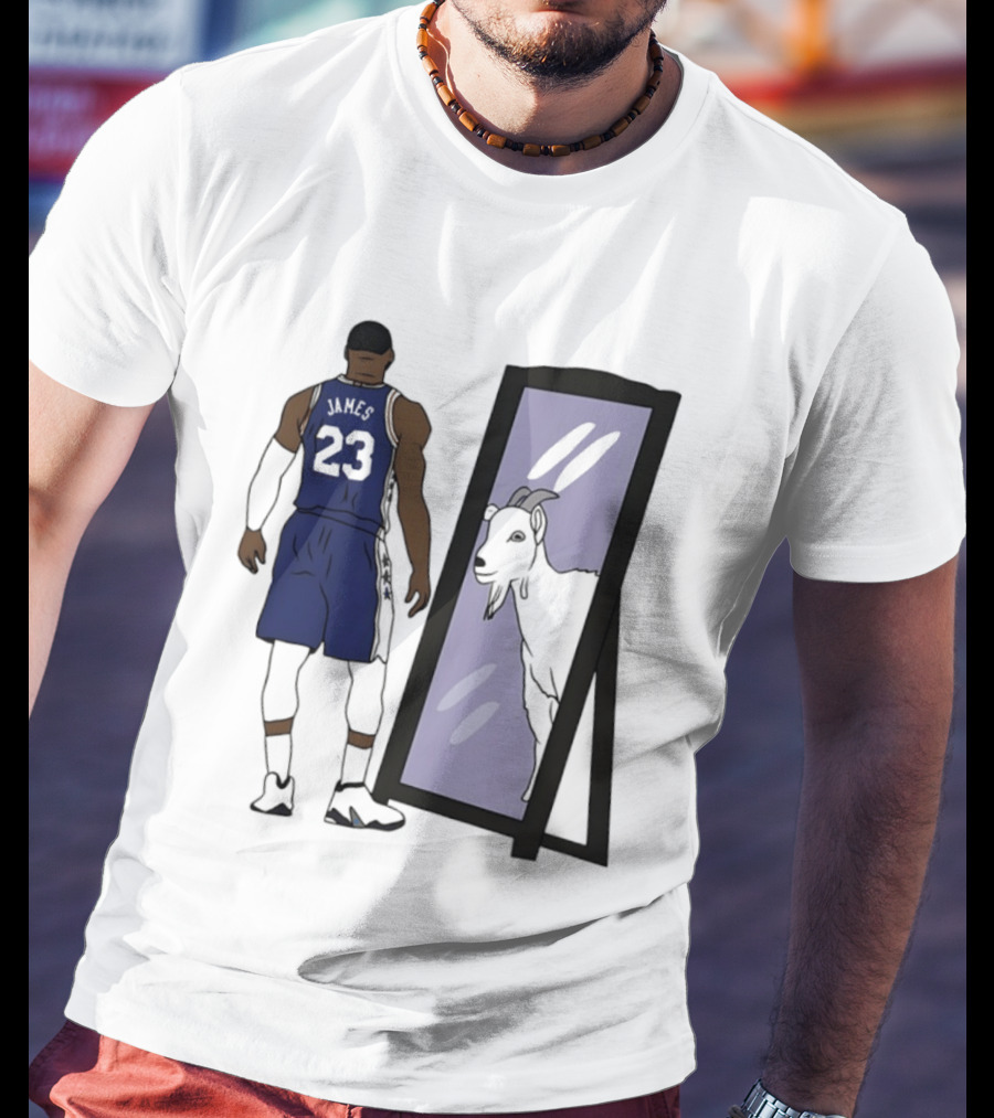 LeBron James Mirror 23 GOAT Reflection Philadelphia 76ers T-Shirt