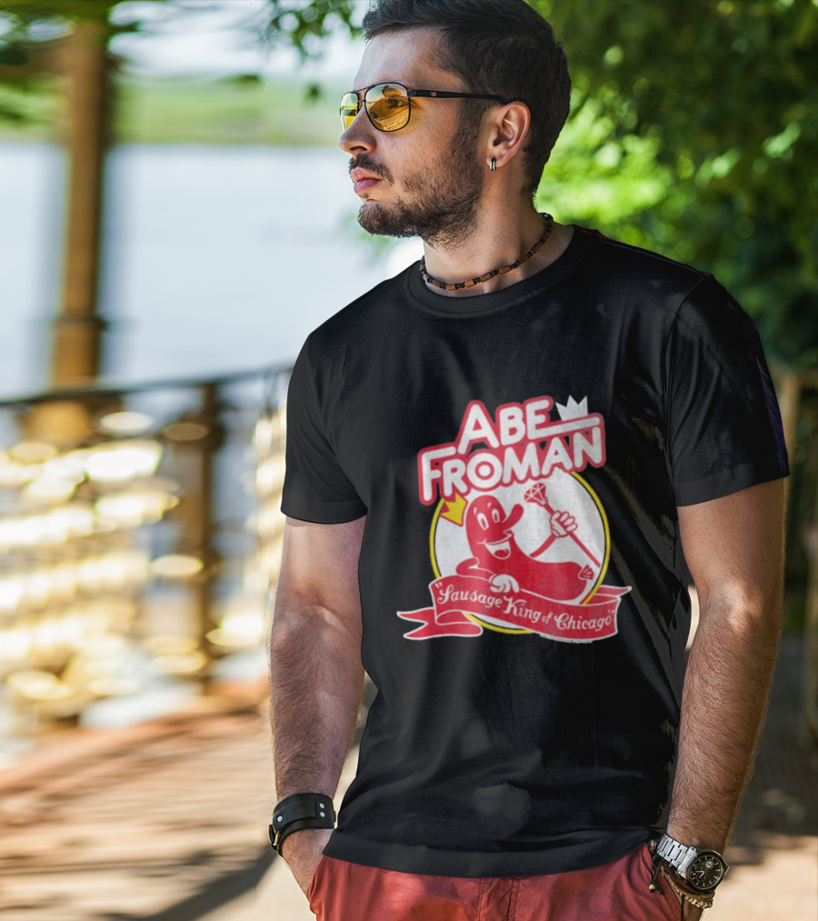 Abe Froman Sausage King Of Chicago Diamond Cane And Crown T-Shirt