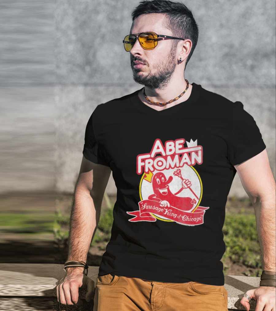 Abe Froman Sausage King Of Chicago Diamond Cane And Crown T-Shirt