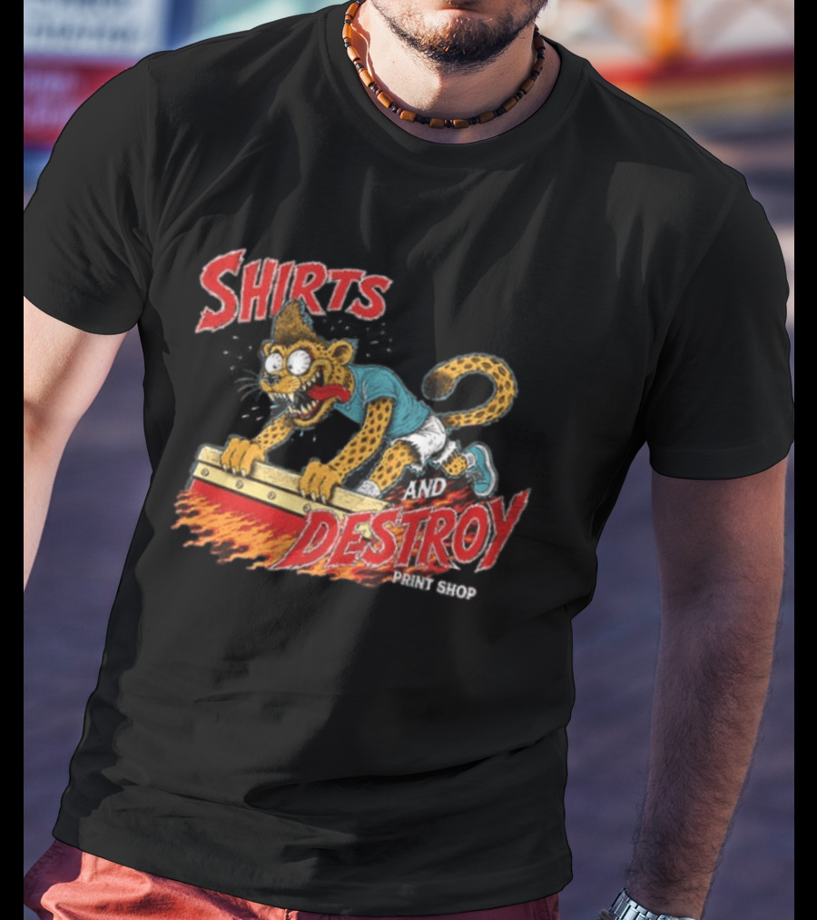 Shirts And Destroy Print Shop Screem Drinting 2 Sided T-Shirt