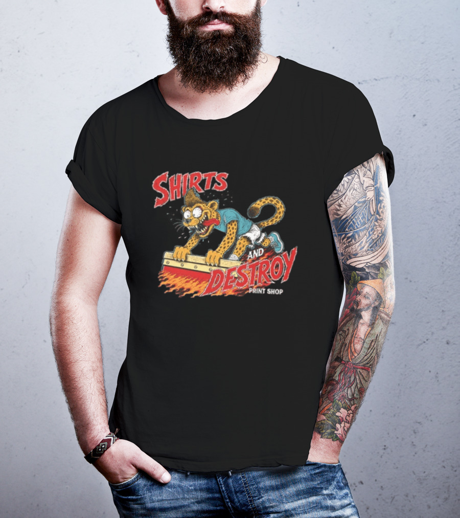 Shirts And Destroy Print Shop Screem Drinting 2 Sided T-Shirt