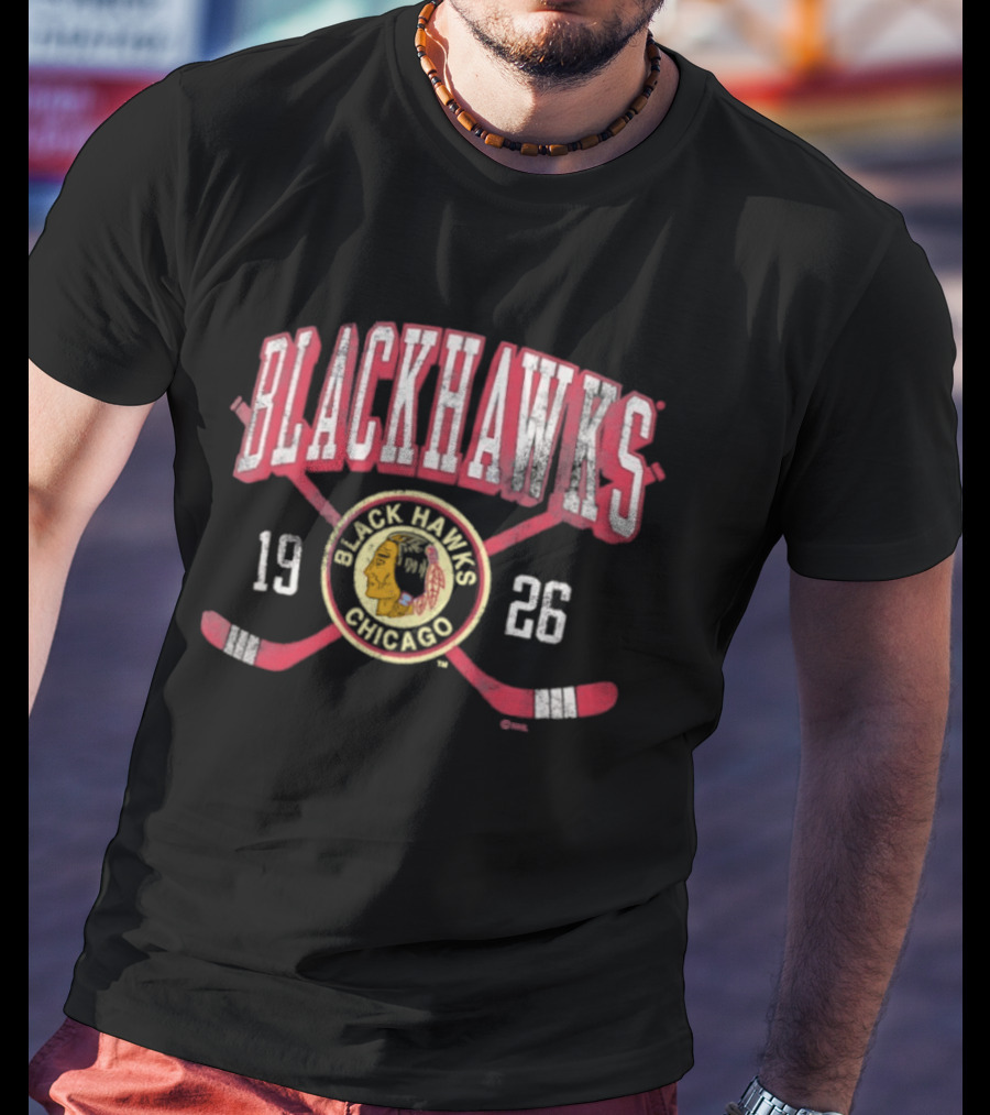 Chicago Blackhawks 1926 Vintage Hockey Team Logo Classic Fans T-Shirt