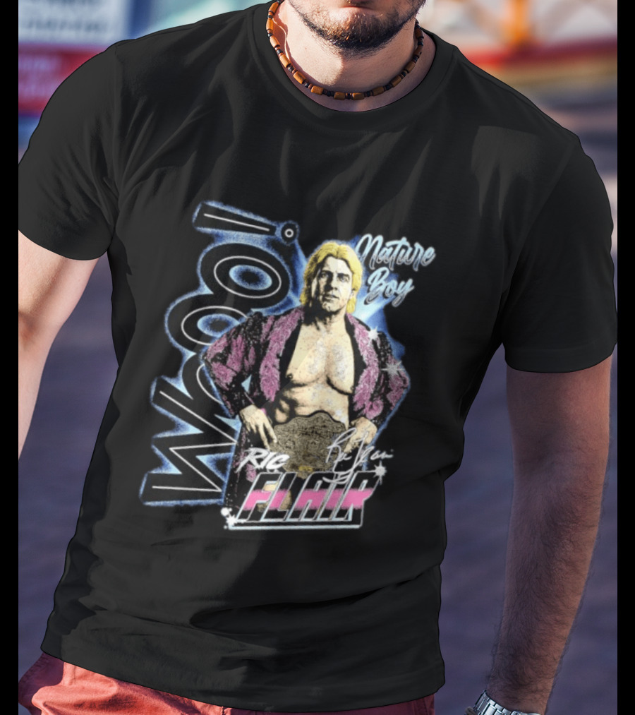 Ric Flair Nature Boy Wooo Wrestling Flair WWE T-Shirt