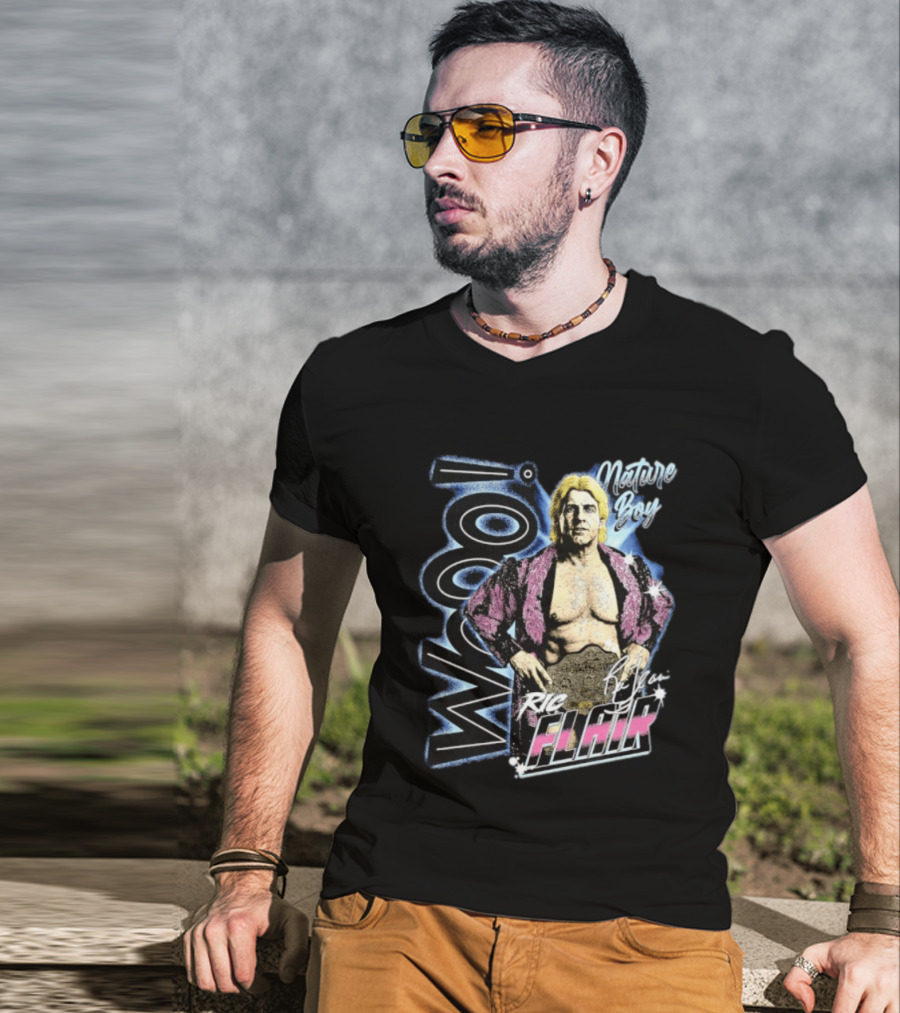 Ric Flair Nature Boy Wooo Wrestling Flair WWE T-Shirt