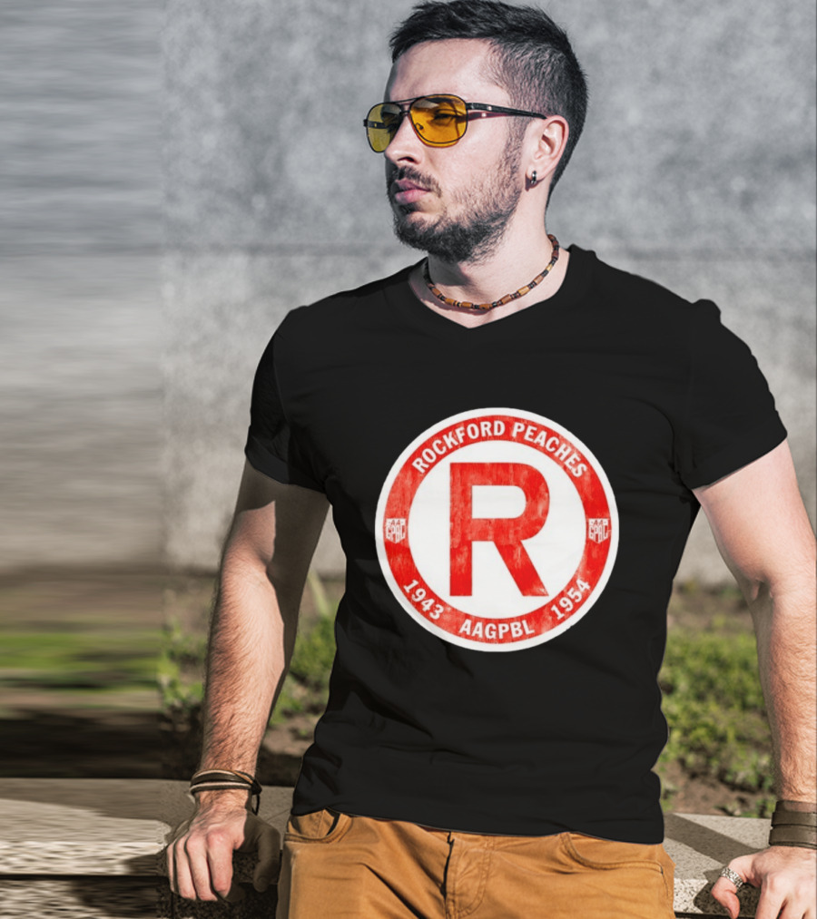 Rockford Peaches 1943 1954 AAGPBL T-Shirt
