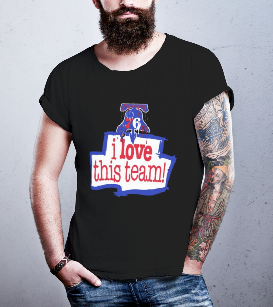 I Love This Team Philadelphia 76ers Basketball 23 LeBron James T-Shirt