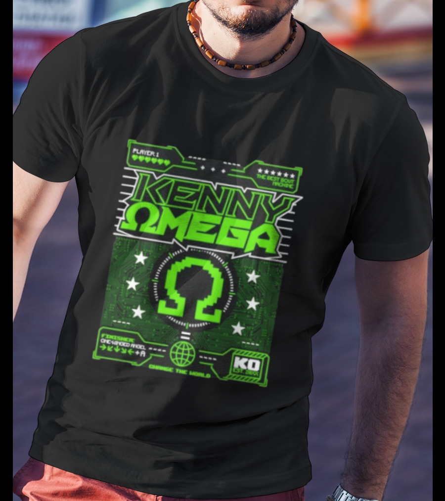 Kenny Omega Player 1 The Best Bout Machine One Winged Angel KO Change The World T-Shirt