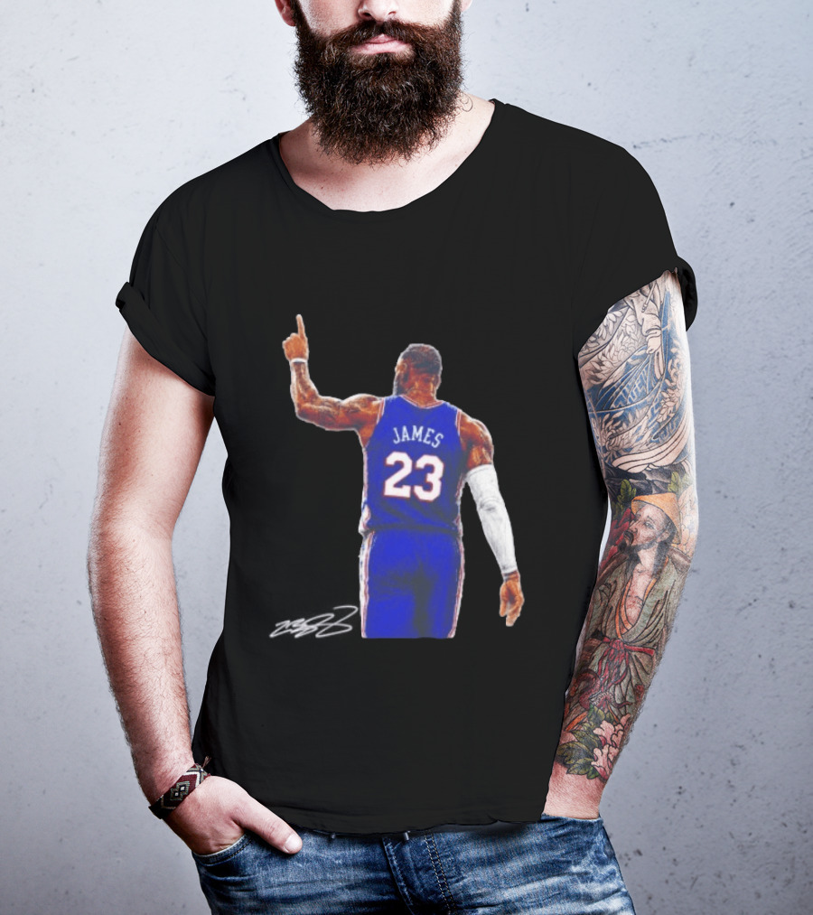 LeBron James 23 Philadelphia 76ers Jersey Iconic Basketball T-Shirt