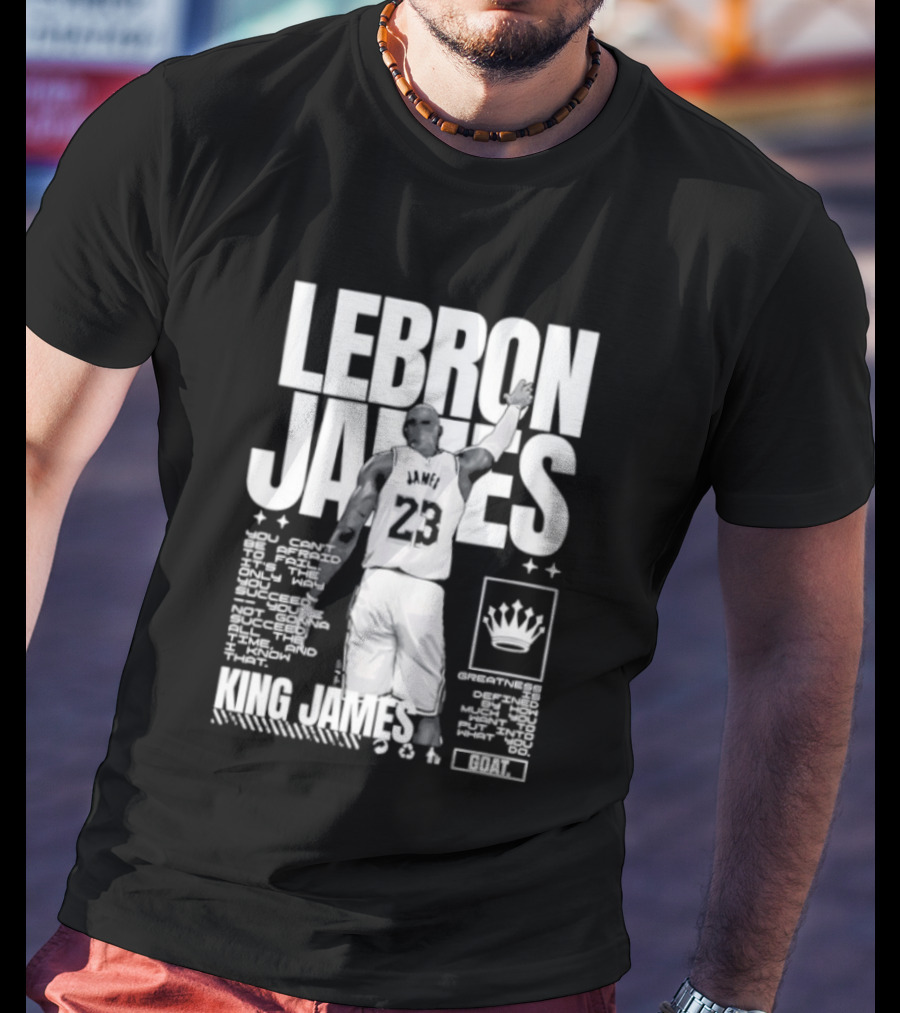 LeBron James Philadelphia 76ers King James NBA Goat 2026 23 T-Shirt