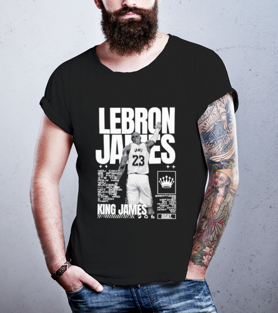 LeBron James Philadelphia 76ers King James NBA Goat 2026 23 T-Shirt
