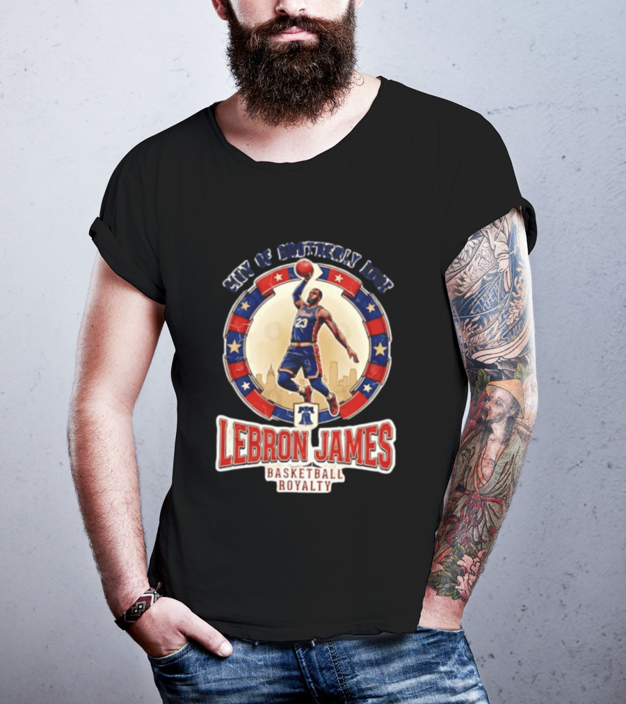 LeBron James City Of Brotherly Love Basketball Royalty Philly T-Shirt