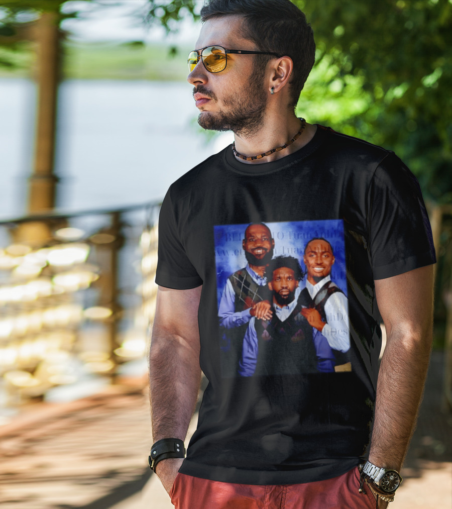 LeBron James Tyrese Maxey Joel Embiid Step Brothers Philadelphia Basketball T-Shirt