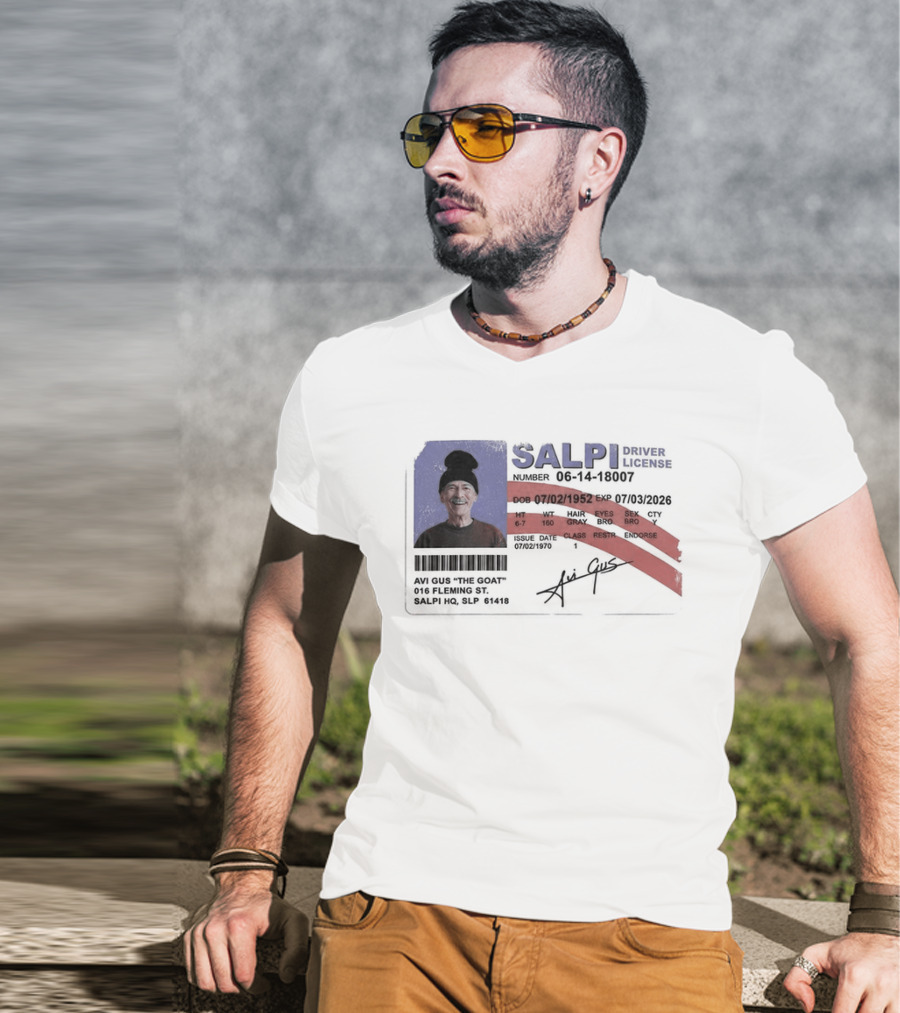 Antoine Griezmann MLS The Goat Salpi Driver License Signature T-Shirt