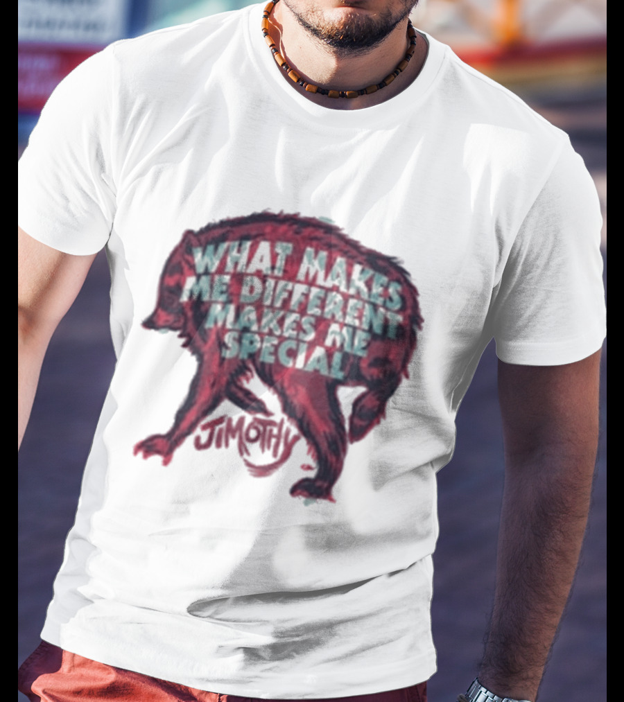 Jimothy What Makes Me Different Makes Me Special Wolf T-Shirt