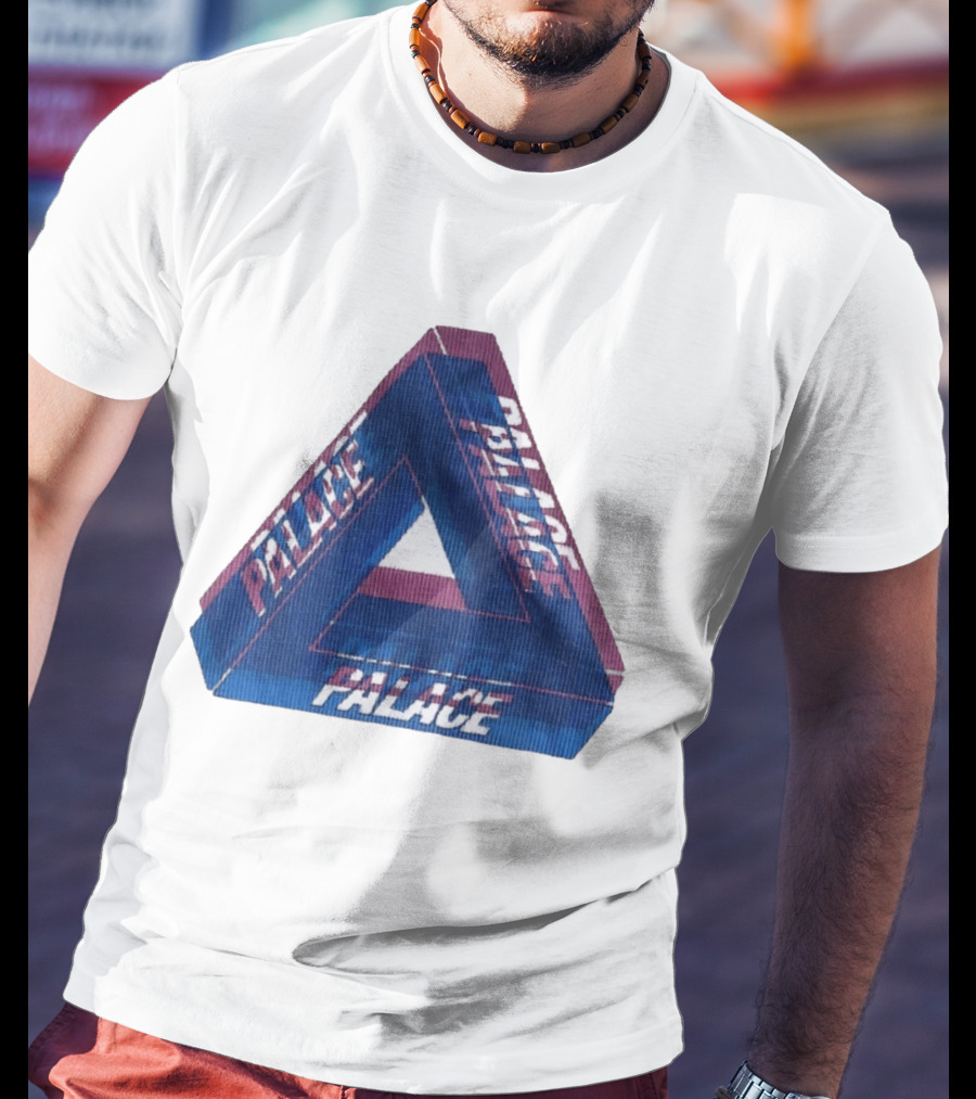 Palace Blur Tri Ferg Optical Illusion Triangles T-Shirt