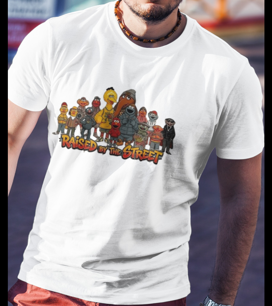 Raised By The Street Vintage Cartoon Characters Collection T-Shirt