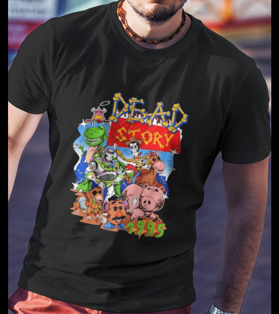 Dead Story Toy Story 1995 Woody Buzz Lightyear Rex Hamm Potato Head Slinky Dog T-Shirt