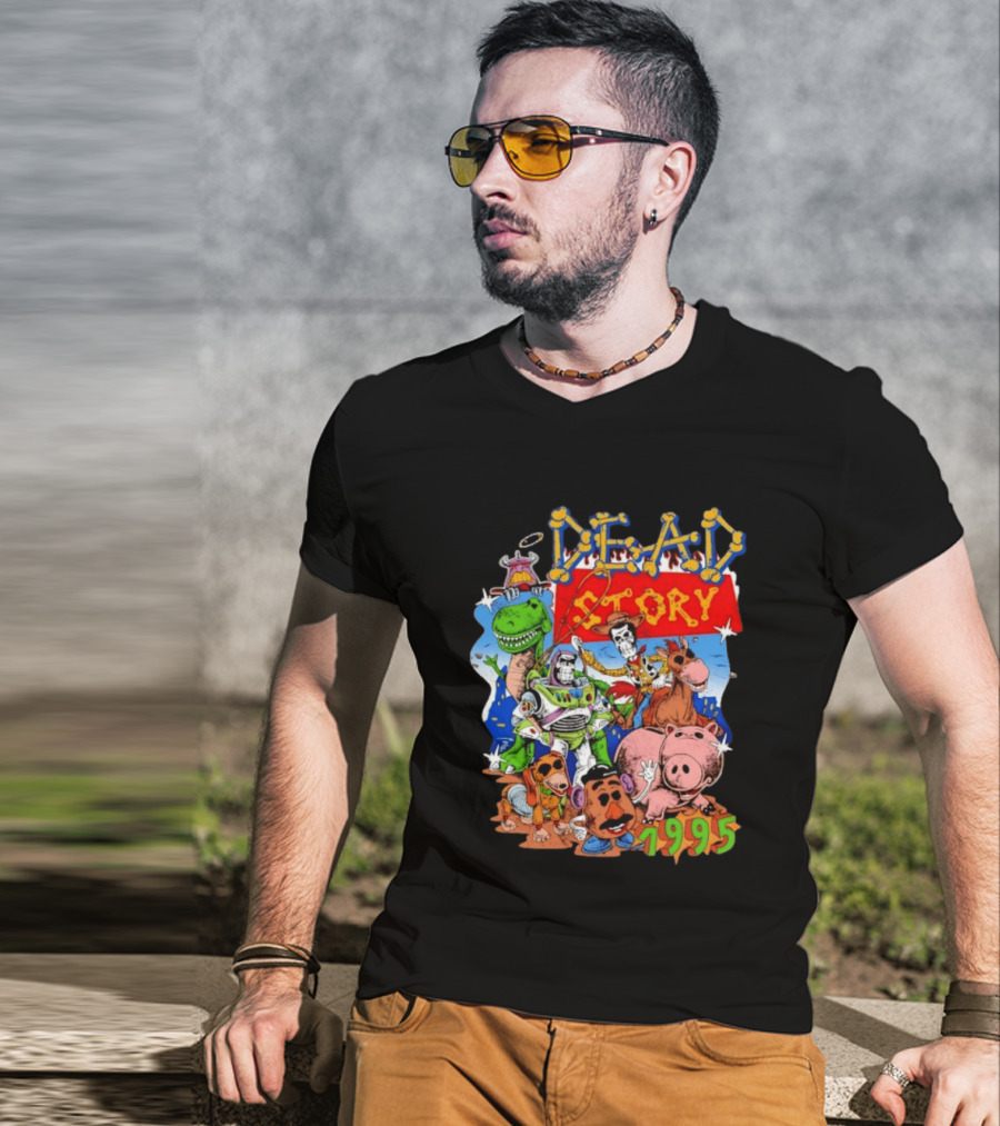 Dead Story Toy Story 1995 Woody Buzz Lightyear Rex Hamm Potato Head Slinky Dog T-Shirt