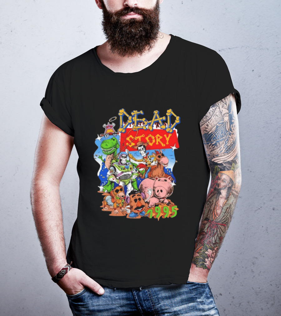 Dead Story Toy Story 1995 Woody Buzz Lightyear Rex Hamm Potato Head Slinky Dog T-Shirt