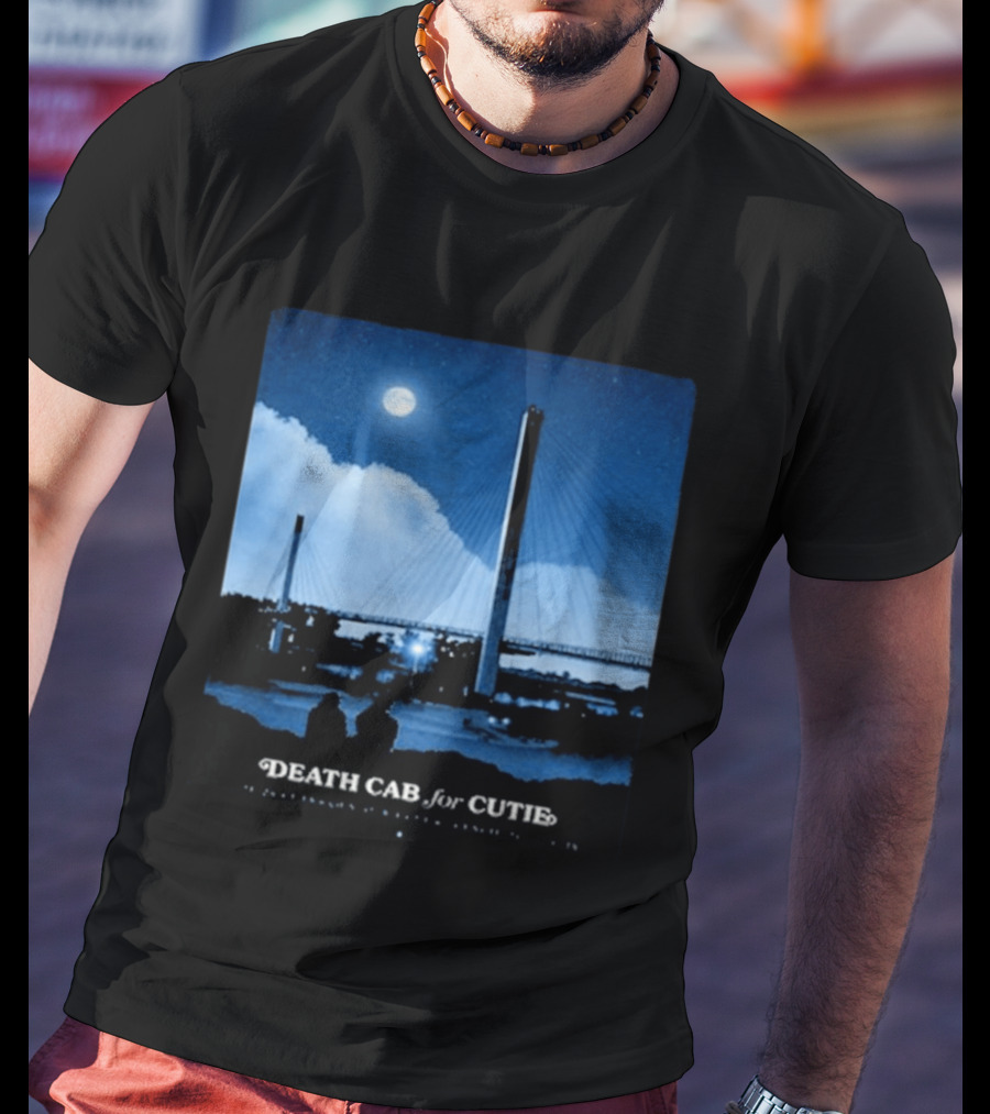 Death Cab For Cutie Council Bluffs IA 2026 Bridge Moonlit T-Shirt