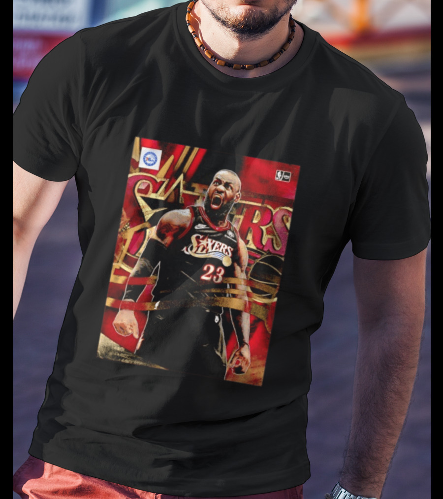 Philadelphia 76ers LeBron James NO.23 NBA Nike NBA League Basketball T-Shirt