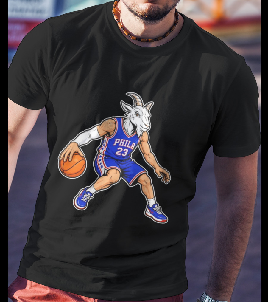 GOAT Philly LeBron James 23 Philadelphia Sixers Basketball Player T-Shirt