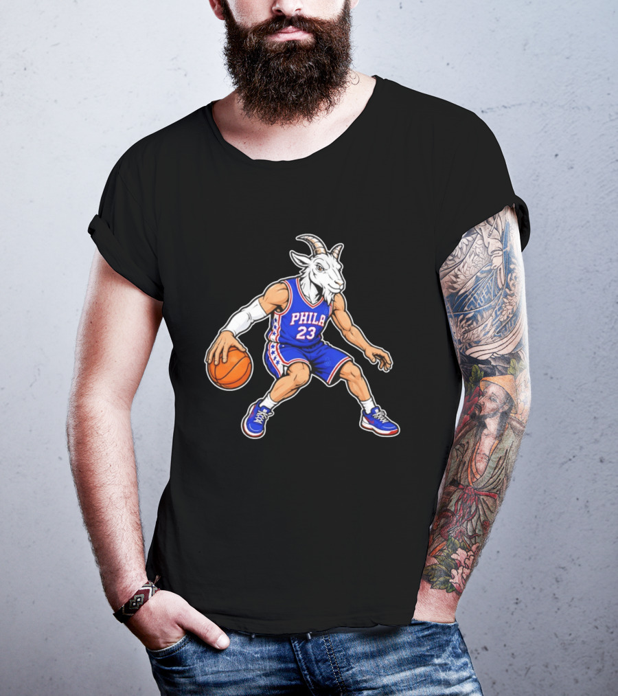 GOAT Philly LeBron James 23 Philadelphia Sixers Basketball Player T-Shirt