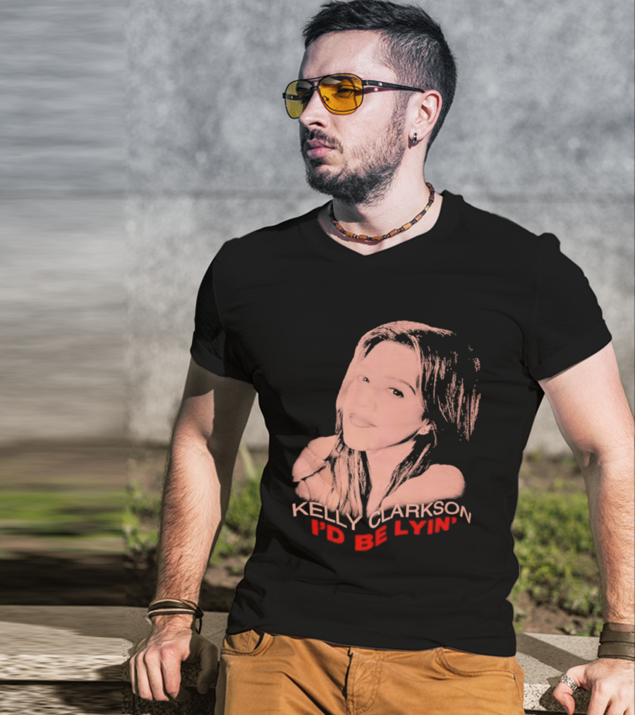 Kelly Clarkson I'd Be Lyin' Sketch Style Fan T-Shirt