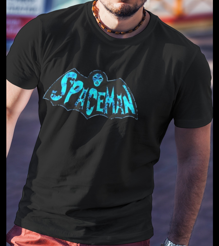 Spaceman Kiss Ace Frehley Hard Rock Bat Face T-Shirt