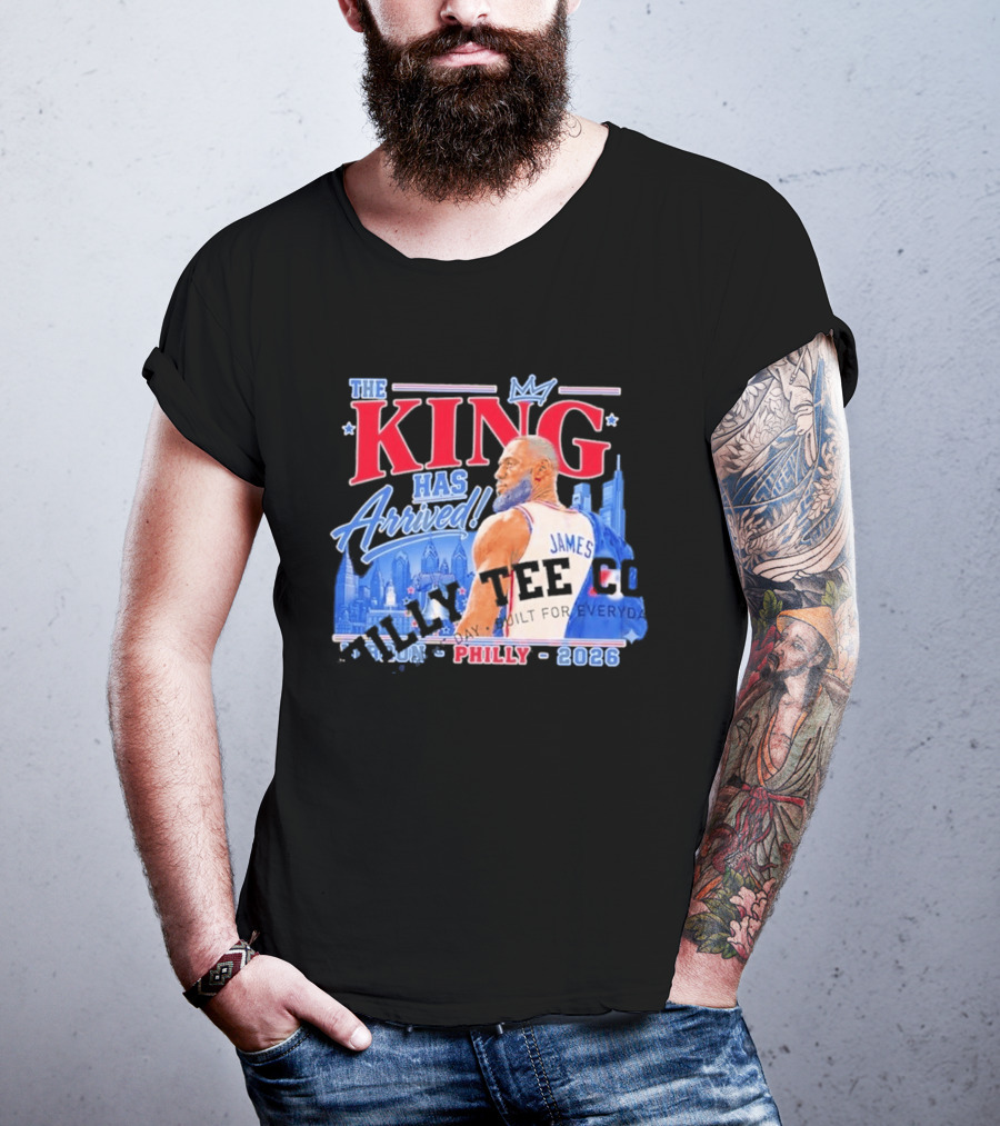 LeBron James The King Has Arrived Philly 2026 Tour T-Shirt