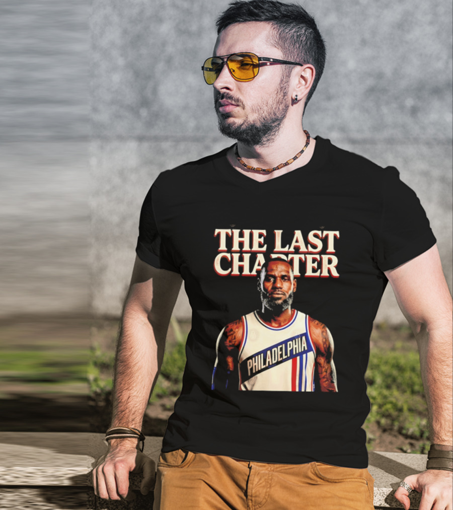The Last Charter LeBron James Philadelphia 76ers Basketball Jersey T-Shirt