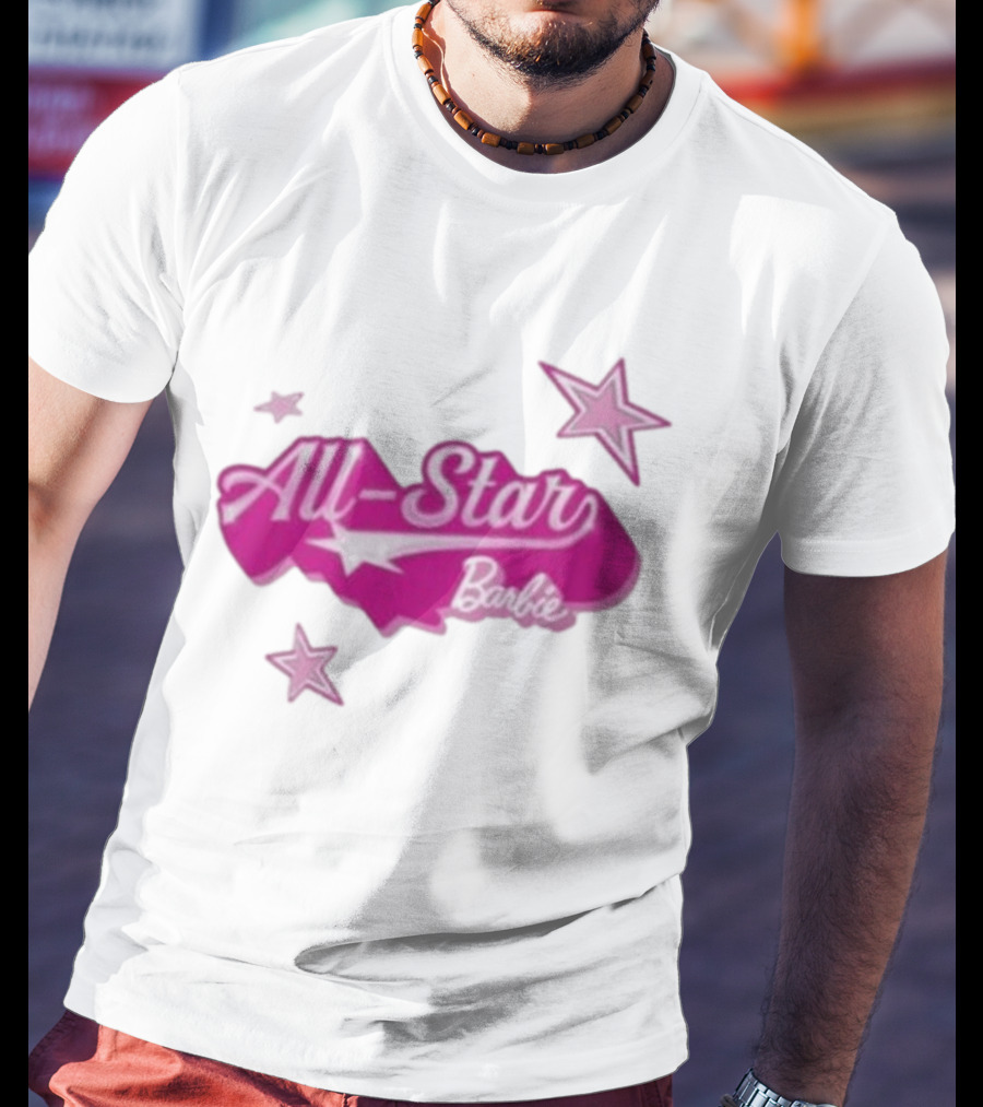 Angel Reese All Star Barbie Pink Star T-Shirt