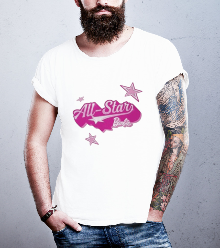 Angel Reese All Star Barbie Pink Star T-Shirt