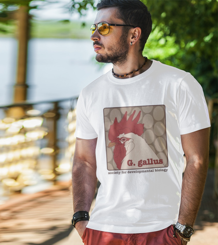 G Gallus Society For Developmental Biology Chicken Rooster Oval T-Shirt