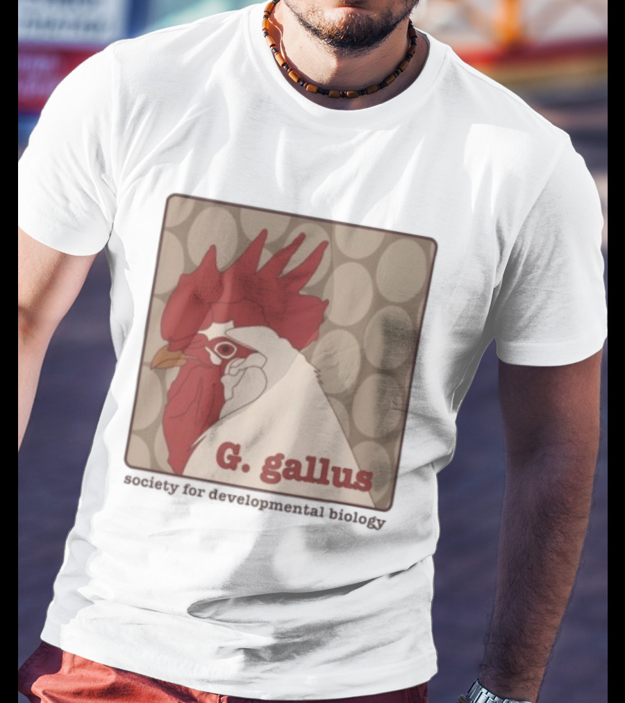 G Gallus Society For Developmental Biology Chicken Rooster Oval T-Shirt