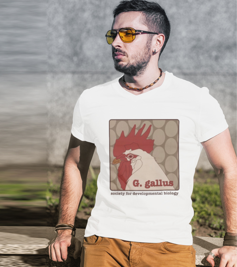 G Gallus Society For Developmental Biology Chicken Rooster Oval T-Shirt