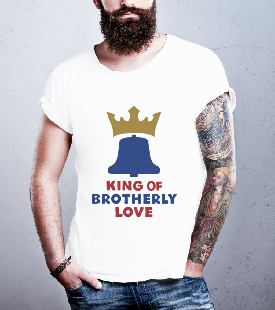 Philadelphia 76ers King Of Brotherly Love LeBron James T-Shirt