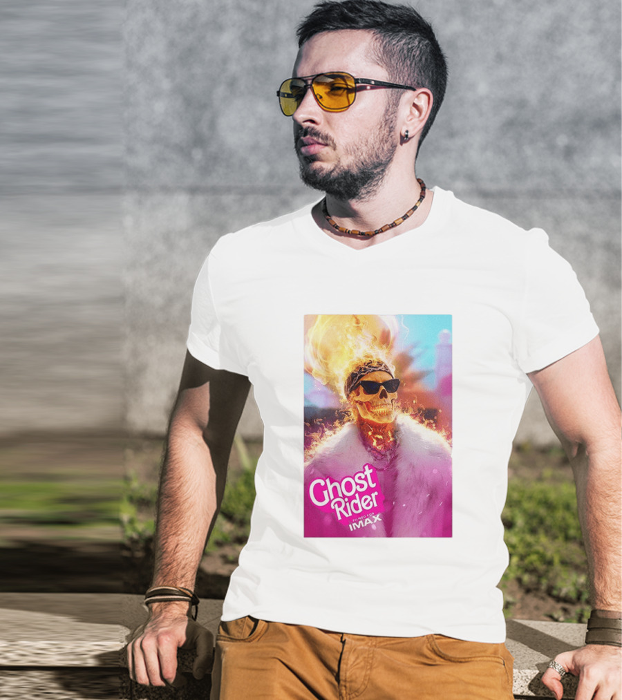 Ryan Gosling Barbie Ghost Rider Filmed For IMAX T-Shirt
