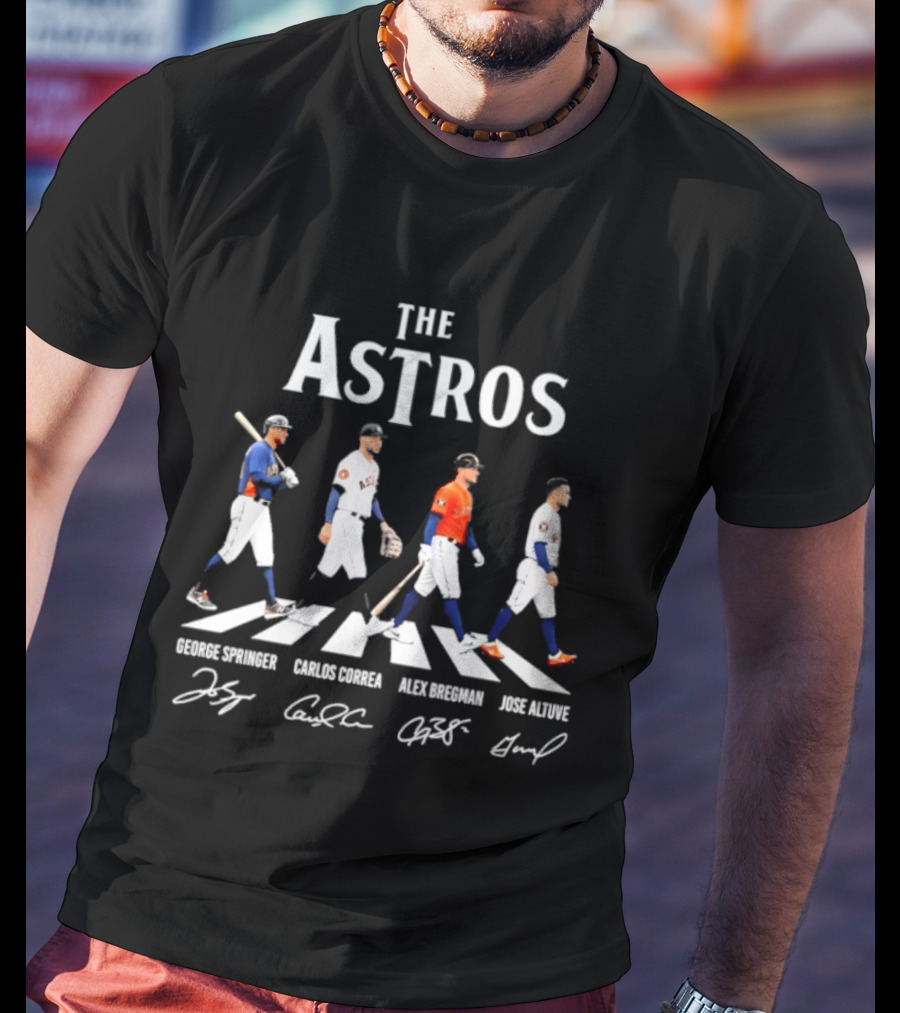 The Astros George Springer Carlos Correa Alex Bregman Jose Altuve Houston Astros T-Shirt